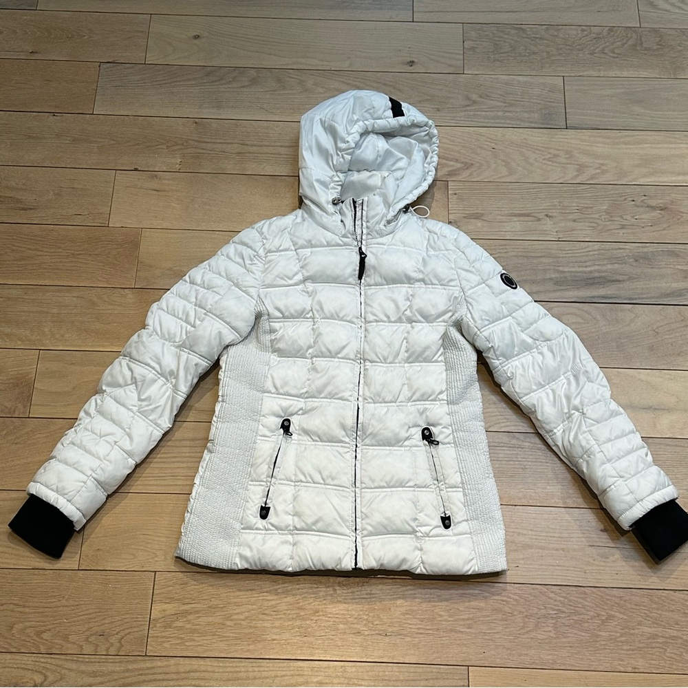 Nautica White Quilted Winter Jacket